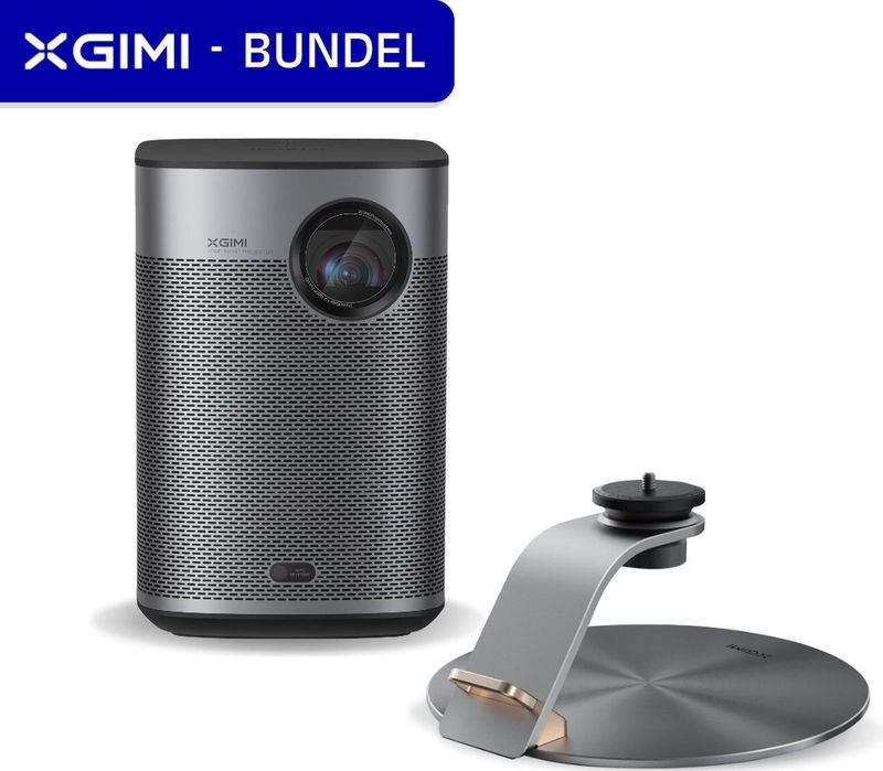 XGIMI Halo+ met X-Desktop standaard - Draagbare Smart-projector - Beamer - Harman/Kardon 2 x 5W luidsprekers - Chromecast - 700 ISO Lumen - Dolby Audio - Bluetooth - DTS-HD