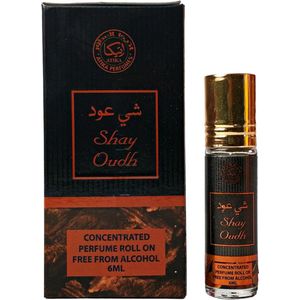 Shay Oudh - Perfume Roll On - Arabic - FREE FROM ALCOHOL - 6ML - UNISEX - Top Note: Oudh, Amberwood - Heart Note: Jasmine, Moss, Honey - Base Note: Woody, Herbal Tones