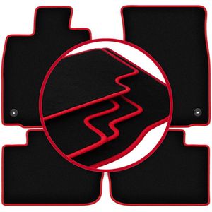 CARLUX-RED automatten voor: Lexus IS III sedan (2013-)