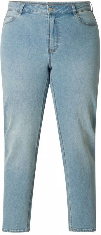 Base Level Curvy - Slim Fit Jeans - Lichtblauw - High Waist