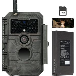 Wildcamera - Bewegingssensor camera - Nachtzicht - Dieren spotten - Boscamera - Buiten camera - Wildlife observeren - Beveiligingscamera natuur - Jachtcamera - Onopvallende camera - Buitenobservatie - Natuurfotografie - Dierensporen vastleggen - Time