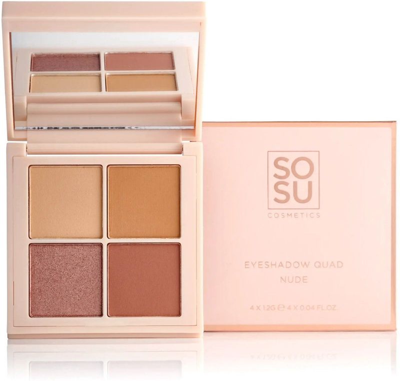 SOSU Cosmetics - Eyeshadow Quad - Oogschaduw Palette - Tint Nude - 4.8 g