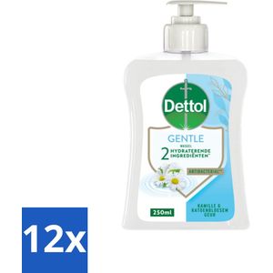Dettol - Handzeep - Gentle - Kamille & Katoenbloesem - 250 ml - Voordeelverpakking - 12 stuks