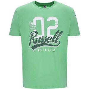 T-Shirt met Korte Mouwen Russell Athletic Amt A30101 Groen Mannen
