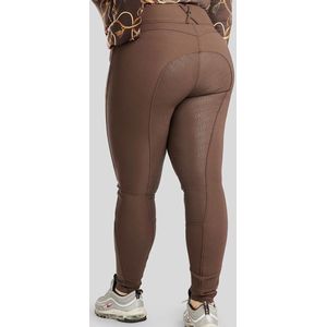 Montar Rijbroek Megan Full Grip Curve Bruin - 52