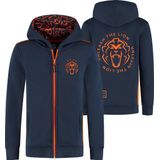 Kids - Zip-Hoodie - Navy - Unleash The Lion