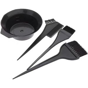 Professioneel Haarverf Set – 3 Penselen + Mengkom – Herbruikbaar, Hittebestendig & Gemakkelijk Schoon te Maken – Geschikt voor Alle Haartypes – Kapsalon & Thuisgebruik