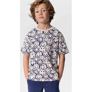 Sissy-Boy - Oversized T-shirt met donkerblauwe smileyprint