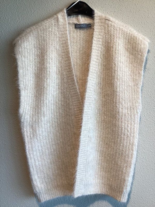 Geisha dames wollen look vest met ritssluiting - 54575-29