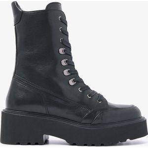 VIA VAI Bobbi Brick Veterboots - Zwart - Maat 41