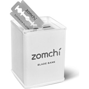 Bladhouder voor scheermesjes - Opbergdoos voor veiligheidsscheermesjes - Wit