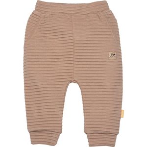 Bess - broek jongens Rib - Taupe - maat 68