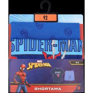 Spiderman - shortama - pyjama - blauw - maat 92