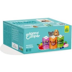 3x6x400 gr Edgard & cooper multipack hond adult kip / lam / wild graanvrij hondenvoer