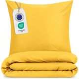 Blumtal - Evolon® Dekbedovertrek - Mosterdgeel - 240 x 220 cm - 2 Kussenslopen 40 x 80 cm