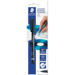 Cd marker Staedtler zwart 0.4mm - 10 stuks