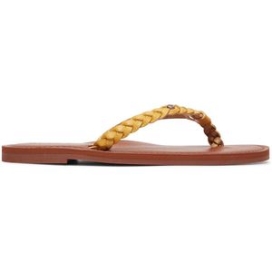 Roxy Livia Dames Slippers - Mustard - Maat 41