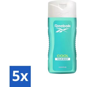 5 x Reebok - Cool Your Body - Douchegel - 400 ml - Vegan Douchegel - Reebok Douchegel