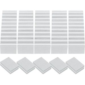 20 stuks nagelvijlen - korrel 100/180 - nagelschuurblokken - groothandel nagelpolijst - professionele nagelpolijstset - acryl en natuurlijke nagels - grijs.
