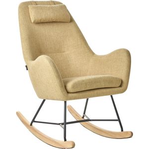 ARRIE - Schommelstoel - Geel - Polyester