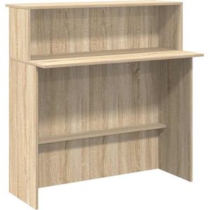 vidaXL - Receptiebalie - 100x50x103,5 - cm - bewerkt - hout - sonoma - eikenkleurig