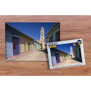 Puzzel Kleurrijke gebouwen in het Noord-Amerikaanse Cuba - Legpuzzel - Puzzel 1000 stukjes volwassenen