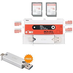 Draagbare Geheugenkaarthouder met USB 3.0 Kaartlezer voor SD- en Micro SD-kaarten