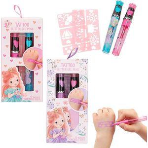 Depesche - Princess Mimi Glitter Tattoo Gelstiften - 2 Stuks - Roze en Paars