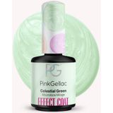 Pink Gellac - Effect Coat - Celestial Green - 15ml - Groene Effect Coat Gellak - Gel Nagels Producten
