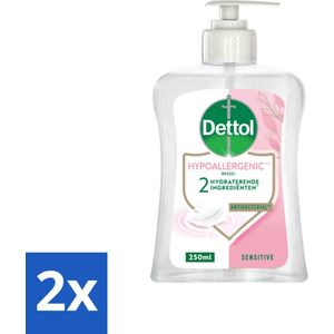 Dettol - Handzeep - Hypoallergenic - Gevoelige Huid - 250 ml - Voordeelverpakking - 2 stuks