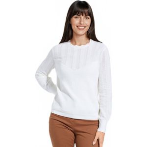 Zachte trui met lange mouwen en ronde hals