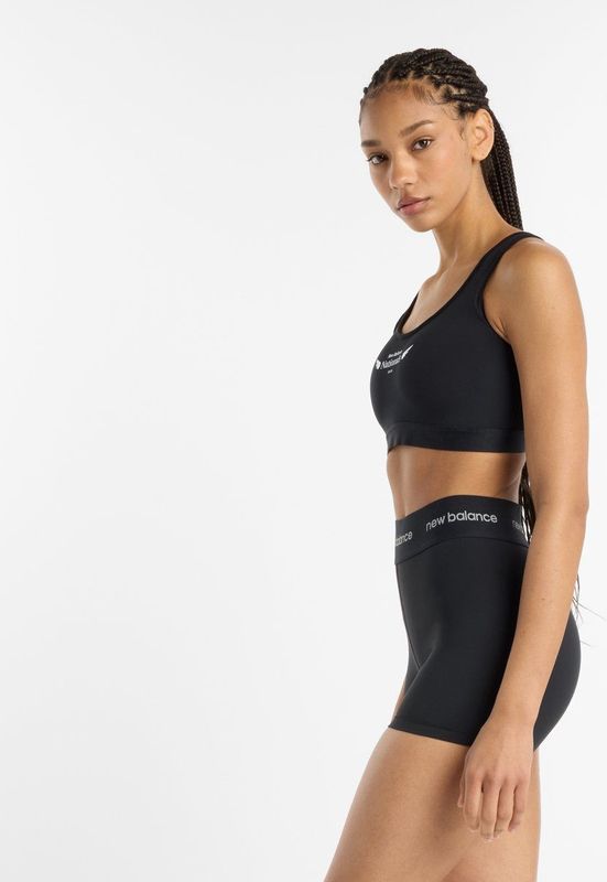 New Balance - Essential Run - Sport Bh - Zwart - Volledige Ondersteuning