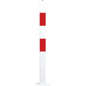 Afzetpaal Bern, vierkant, rood wit Bevestiging op de grond Zonder kettingogen