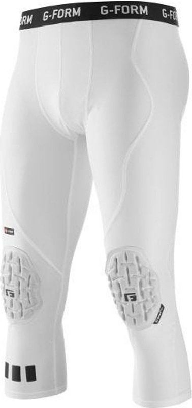 G-Form - Pro 3/4 - Compressie Broek - Wit - Met Pads