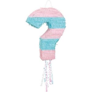 Pinata gender reveal met trekkoord