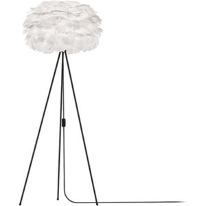 Umage Eos Medium vloerlamp white - met tripod zwart - Ø 45 cm