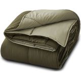 SLAAPP - Wasbaar Dekbed Zonder Overtrek - Groen - 140 x 200 cm