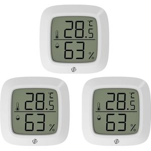 Equivera Huisthermometer - Kamerthermometer - Binnenshuis - Digitale Thermometer - Hygrometer