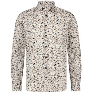 State of Art - Overhemd - Creme - Wijde Fit - Geprint