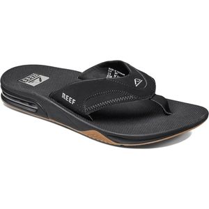 Reef Fanningblack/Silver Heren Slippers - Zwart/Zilver - Maat 42