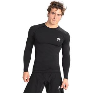 Rashguard voor heren - Zwart/Wit - XL
