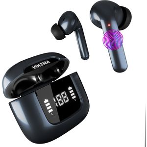 Voltma - Bolt Action - Draadloze Oordopjes - Zwart - IPX5 Waterdicht - 45 Uur Speeltijd