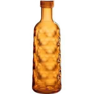 J-Line fles Gehamerd In Giftbox - kunststof - oranje