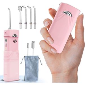 Equivera Waterflosser - Monddouche - Elektrisch Flosapperaat - Water Flosser - Waterflosser Draadloos - Water Flosser Draadloos - Draadloos en Oplaadbaar - Must have voor uw hygiëne!