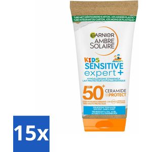 Garnier - Ambre Solaire - Zonnemelk - Kids - SPF 50+ - Reisformaat - 50 ml - Bulkverpakking - 15 stuks