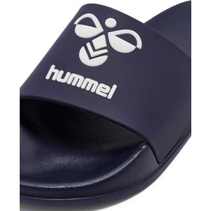 Hummel - Branding - Teenslippers - Zwart - EVA Buitenzool - Voorgevormd Voetbed