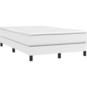 vidaXL-Boxspring-met-matras-kunstleer-wit-120x190-cm