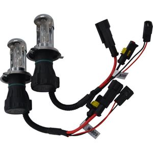 TLVX H4 Bi-Xenon lampen - 2 Stuks – HID Xenon – 12.000K - Dimlicht – Grootlicht - Veel zicht - HID - Metalen base - Xenon lamp – H4 - 35W - 55W - 12V – Canbus - Auto lamp - Xenon Auto - Kleur Wit – H4 Xenon Combi-lampen