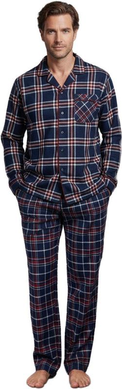 ENVIE DE FRAISE - Capsulecollectie - Herenpyjama - Bordeauxrood - Flanel