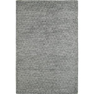 Handgeweven laagpolig vloerkleed Jaipur - Wol - Grafiet - 200x290 cm